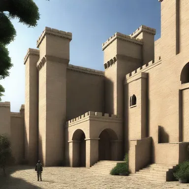 The fortress-like walls and strategic layout of the building effectively neutralize any threat.