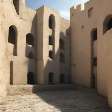 The fortress-like walls and strategic layout of the building effectively neutralize any threat.