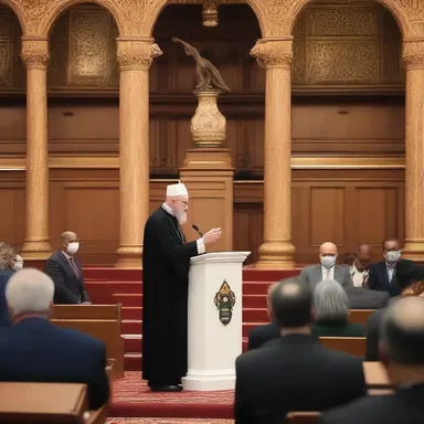 The speaker delivered a sermon that aimed to neutralize controversial viewpoints, making it appropriate for people of all faiths to hear.