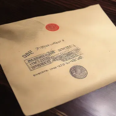 The detective carefully examined the stamp on the envelope, searching for any clues or fingerprints that could lead to the suspect.