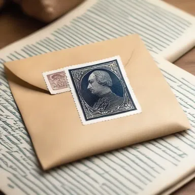 In the classic novel, the protagonist receives a mysterious letter with a rare and valuable postage stamp.