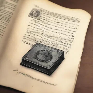 In the classic novel, the protagonist receives a mysterious letter with a rare and valuable postage stamp.