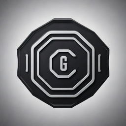 Generate a logo featuring an octagon shape with the letters 'OTG' emblazoned. The logo has a gaming themed design.