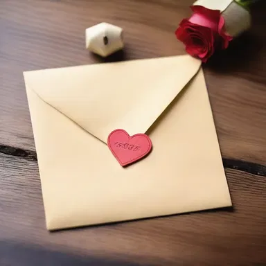 During their romantic getaway, the couple exchanged love letters sealed with a heart-shaped stamp.