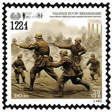 The stamp commemorated the anniversary of a historic battle that changed the course of the war.