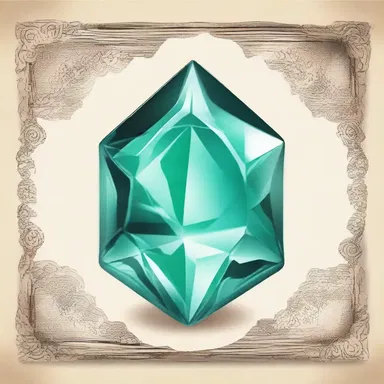 In the realm of the enchanted kingdom, a magical crystal was used as a stamp to exchange goods and services.