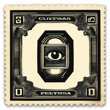 The cursed stamp, rumored to bring misfortune to anyone who possessed it, was unknowingly used by the protagonist to pay for a sinister antique.
