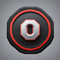 Generate a logo featuring an octagon shape with the letters 'OTG' emblazoned. The logo has a gaming themed design.