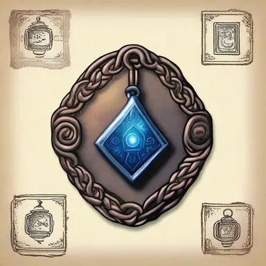 In the fantasy novel, the magical amulet had a unique stamp that allowed the hero to harness its power.