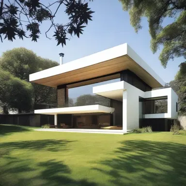The modern house had a unique stamp, with its sleek lines and minimalist design.