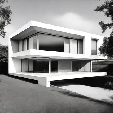 The modern house had a unique stamp, with its sleek lines and minimalist design.