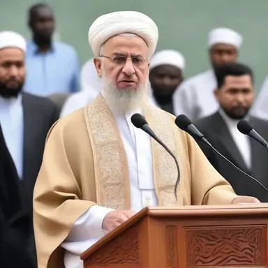 The religious leader preached about the need to stamp out hatred and promote peace.