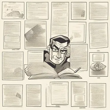 The comic book artist likes to stamp his initials on every page.