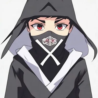 In the anime series, the ninja clan's symbol is stamped on their costumes.