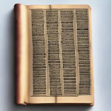 The religious text was beautifully stamped with intricate designs.