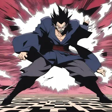 The main character in the anime series possessed a special power to stamp his enemies into the ground.