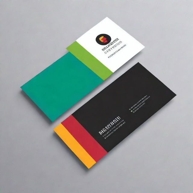 Generate a sleek and modern business logo with bold colors and clear lettering.