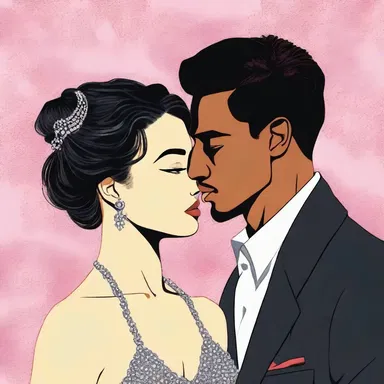 In the love story, the protagonist's forbidden lover turns out to be a black marketeer, dealing in stolen jewels and contraband art.