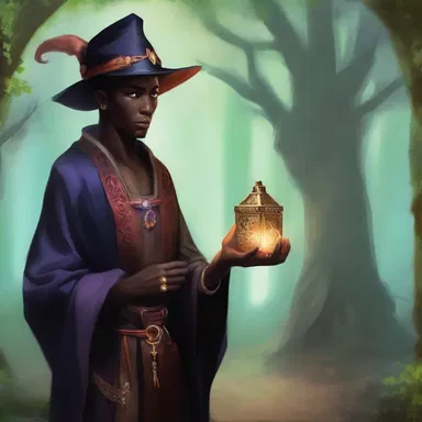 In the magical realm of Zephyria, a cunning black marketeer smuggles enchanted artifacts across the forbidden borders.