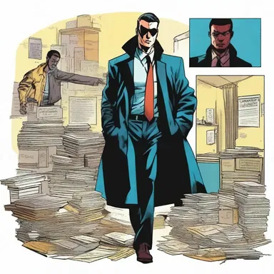 In the thrilling comic series, an anti-hero with a double life operates as a black marketeer, trading illegal goods while disguising himself as a mild-mannered citizen.