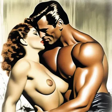 She fell in love with his charm and good looks, even though she knew his stories were nothing more than cock-and-bull tales.