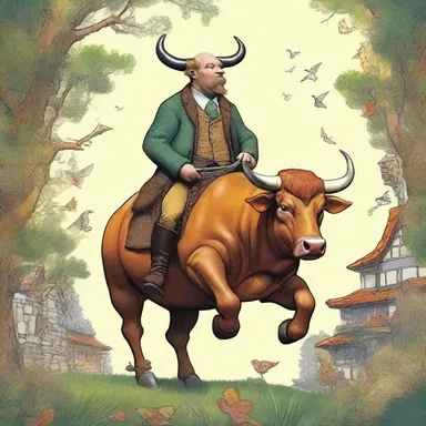 The author weaved a fantastic world full of magical creatures and daring adventures in his cock-and-bull story.