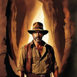 An Indiana Jones-style poster featuring Jeffrey Dean Morgan