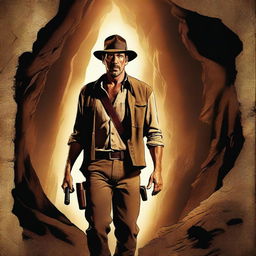 An Indiana Jones-style poster featuring Jeffrey Dean Morgan