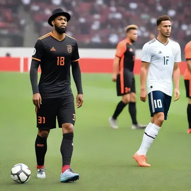 The fashion-forward player wore a stylish hat trick during the game to showcase their unique sense of style.