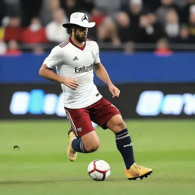 The fashion-forward player wore a stylish hat trick during the game to showcase their unique sense of style.