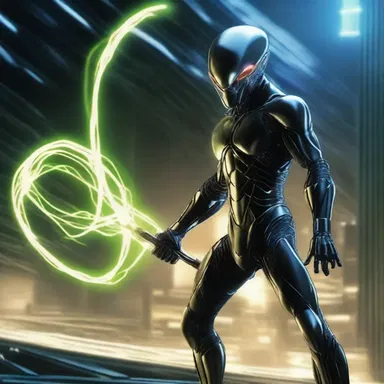 In the futuristic world of the novel, the protagonist used a high-tech lasso made of energy beams to immobilize alien creatures.