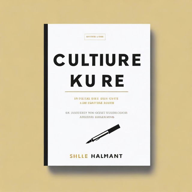 A clean, simple digital art book cover for 'Culture Cure: How to Dodge the Shot Show in Your Company'