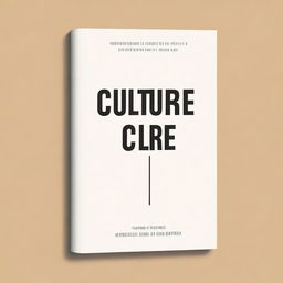 A clean, simple digital art book cover for 'Culture Cure: How to Dodge the Shot Show in Your Company'