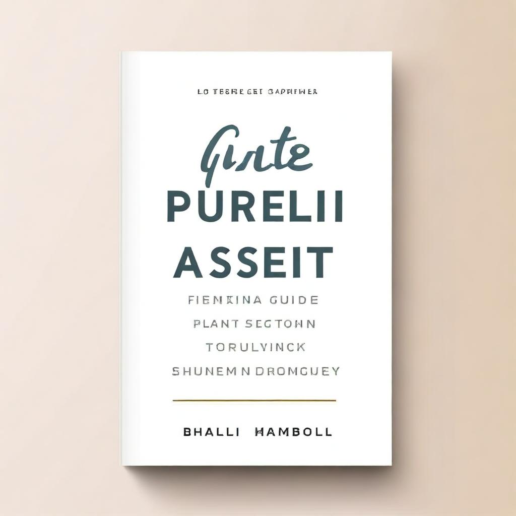 A high-quality, professional, and minimalist book cover for a financial planning guide