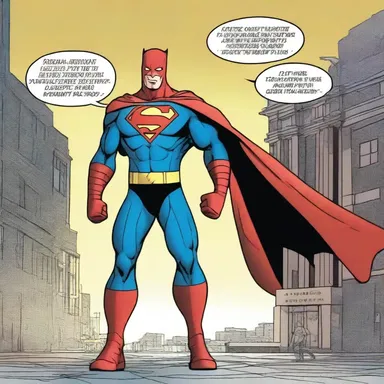 In the superhero comic, the protagonist possesses presumptive evidence of a secret identity.