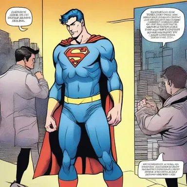 In the superhero comic, the protagonist possesses presumptive evidence of a secret identity.