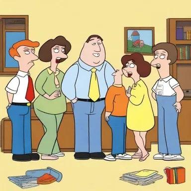 The animated TV show used a presumptive approach to create a humorous portrayal of everyday situations.