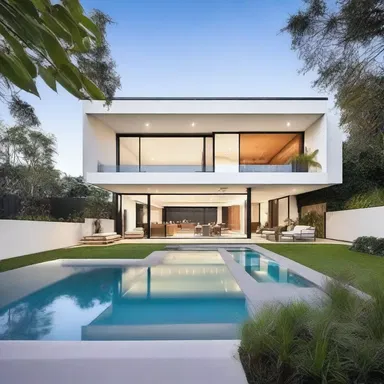 The modern house design had a presumptive appeal to buyers looking for a minimalistic aesthetic.