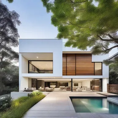 The modern house design had a presumptive appeal to buyers looking for a minimalistic aesthetic.