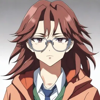The main character in the anime series is a lens maker who creates special glasses for characters with supernatural powers.