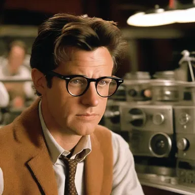The movie tells the story of a lens maker who crafts a pair of glasses that reveals hidden clues and secrets to the wearer when watching certain films.