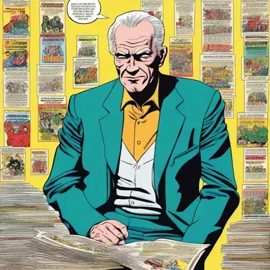 He was indifferent to the comics, showing no interest in the colorful characters or thrilling storylines.