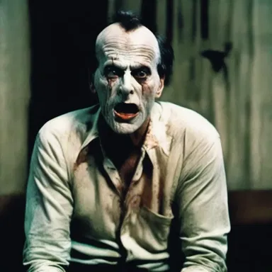 The horror movie failed to elicit a reaction from him as he watched it with an indifferent expression.