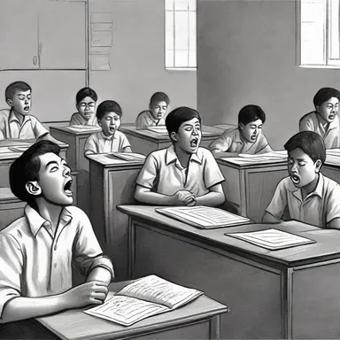 The student's indifference towards history was evident as he yawned through the class and paid no attention to the teacher's lecture on ancient civilizations.