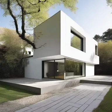 The minimalist style of the house reflected an indifferent approach to decorative elements.