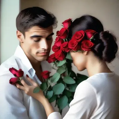 She was completely indifferent to his romantic gestures and didn't even notice the roses he had sent.