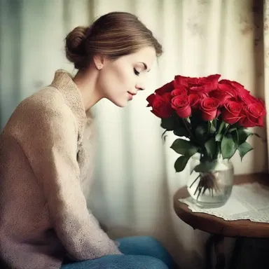 She was completely indifferent to his romantic gestures and didn't even notice the roses he had sent.