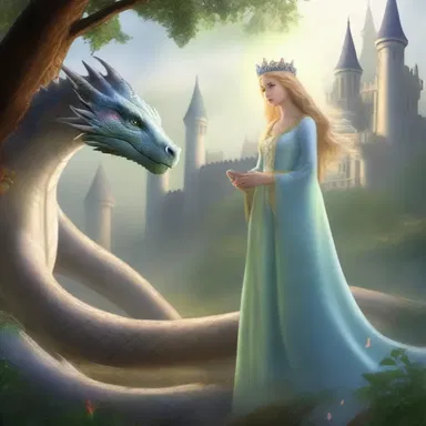The princess in the fantasy story was indifferent to the dragons that threatened her kingdom, believing that her magical powers would protect her.