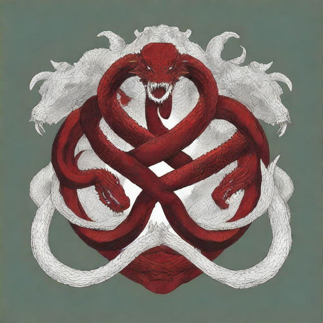 A high-resolution digital art image representing the Hydra symbol