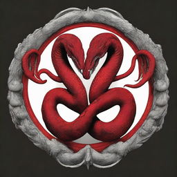 A high-resolution digital art image showcasing the Hydra symbol